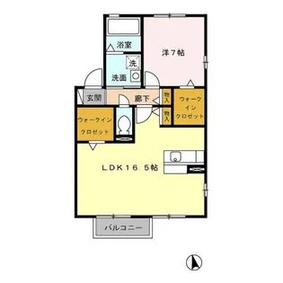 エスペランサ A【2階】の間取り