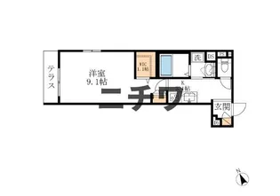 ハピネス大崎【1階】の間取り
