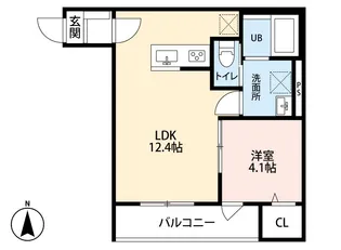 ブランノワール南仙台【3階】の間取り