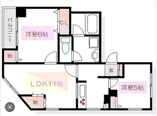 フェアロージェ錦糸町【6階】の間取り