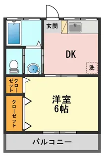 エスケイコーポ【2階】の間取り