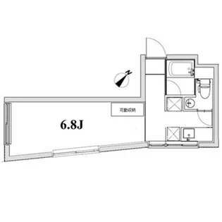 apartment KURO 代々木【1階】の間取り