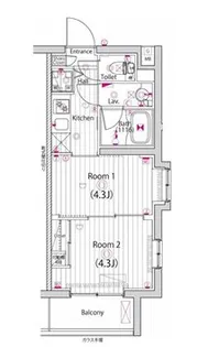 ガーラ・アヴェニュー調布【4階】の間取り
