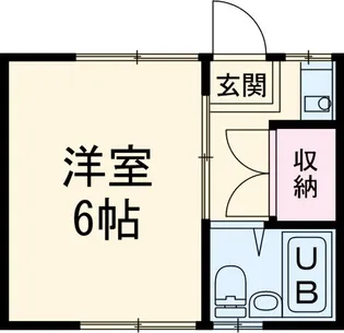市川コーポ【2階】の間取り