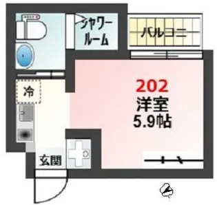 Glanz柳原【2階】の間取り