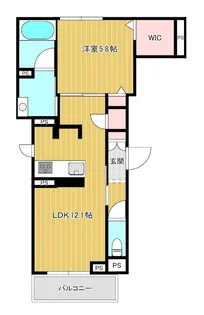 エスコート【3階】の間取り