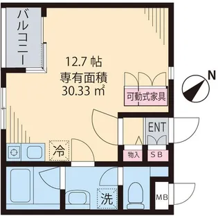 サニーサイドヒル【2階】の間取り
