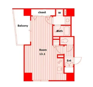 Pearl Court Tsurumi【7階】の間取り