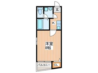クロスヴィーチェ京橋【2階】の間取り
