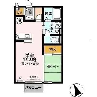 villa yamate B【2階】の間取り