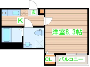 ブリリアントII【1階】の間取り