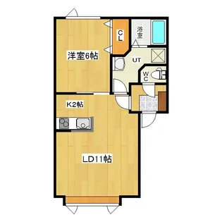 プランタン【2階】の間取り