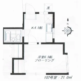 野方ハウス【1階】の間取り