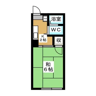 シティハイムクレドール【2階】の間取り