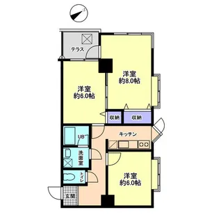 信開トピア南末広【3階】の間取り