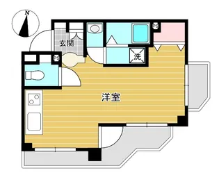 坂口小岩ビル【2階】の間取り