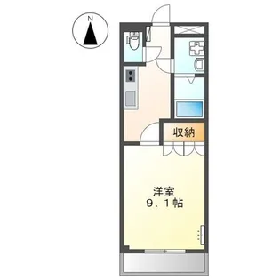 レジデンス和気 B棟【1階】の間取り