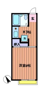 パールメントハイツA棟【2階】の間取り