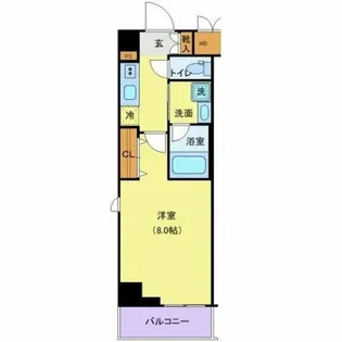 TATSUMIスカイガーデンテラス【6階】の間取り