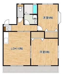 ハイツサンライズC棟【2階】の間取り