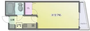 ドゥ・クレサンテーム【1階】の間取り
