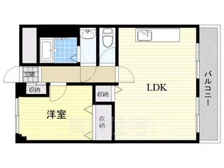 豊中サンハイツ【4階】の間取り