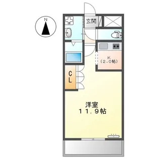 バロンドール【1階】の間取り