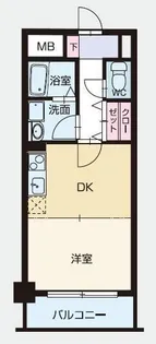 クラッセ博多駅南【7階】の間取り