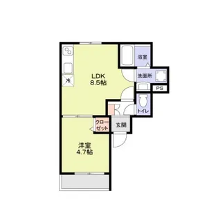 CERASUS小竹【1階】の間取り