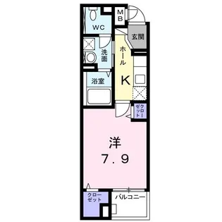 ステーション シン【1階】の間取り