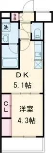 プレミアムキューブ大岡山DEUX【2階】の間取り