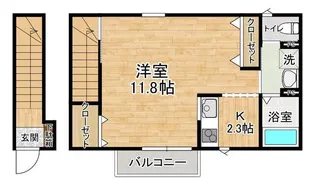Rainbow Kamiyokoba A【2階】の間取り