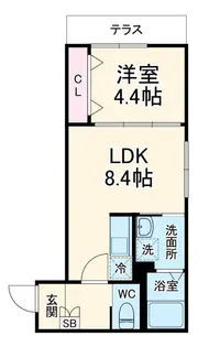 AJ南行徳North【1階】の間取り