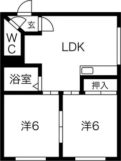 ラフォーレ40【2階】の間取り
