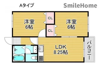 アベニュー岸里【4階】の間取り