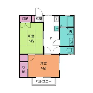 ユーハイツ【2階】の間取り