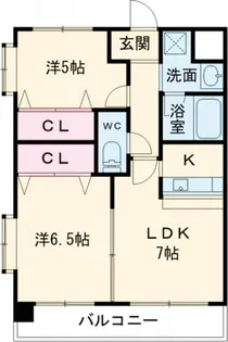 グランドパレスNS-77【5階】の間取り