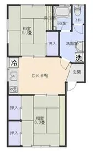 MIKOGAMIハイツ【2階】の間取り