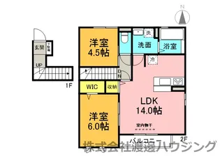 カサヴェール B棟の間取り