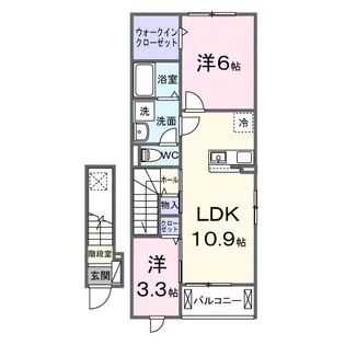 メゾン・ルミエールII【2階】の間取り