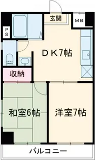 メルフィス東金町【4階】の間取り