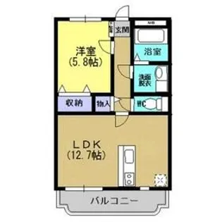 シルキー小山【4階】の間取り