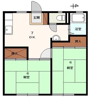 パレス宮の前【1階】の間取り