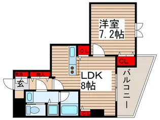 ベルヴィ浅草【5階】の間取り