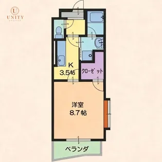 ハーモニー星崎【4階】の間取り