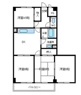 エスパシオ野並【4階】の間取り