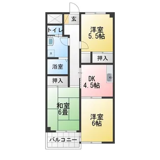 ロイヤルハイツ大野【1階】の間取り