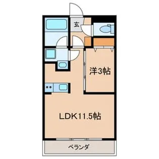 Maple House【3階】の間取り