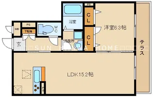 ファミーユ長池A【1階】の間取り