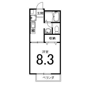 リヨンドール桂【2階】の間取り